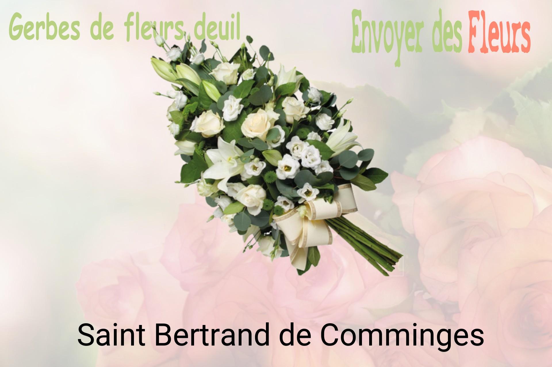 Gerbe de fleurs de deuil livrée à Saint-Bertrand-de-Comminges